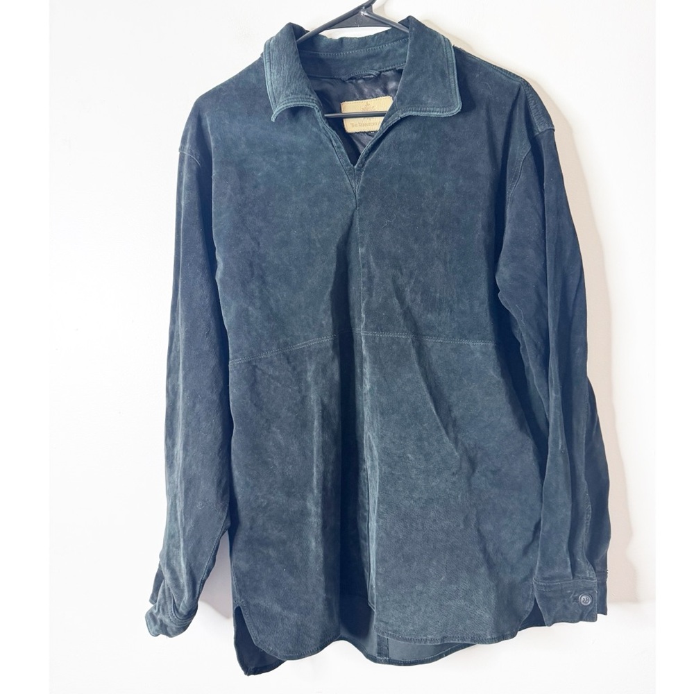 The Territory Ahead Suede Shirt Jacket Black pullover women’s medium